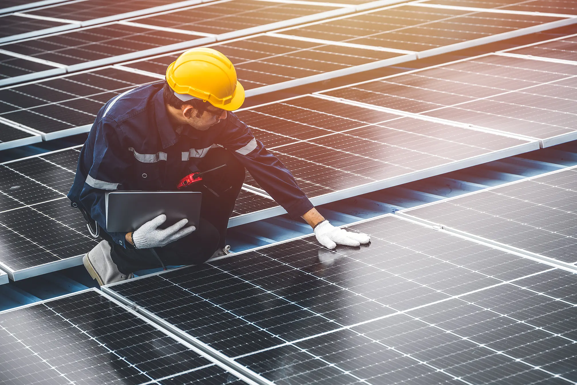 Impianto fotovoltaico con pannelli solari